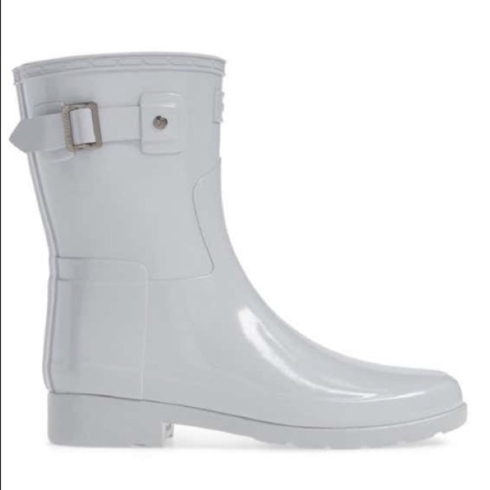 Hunter Refined Short Gloss Rain Boot Size 7